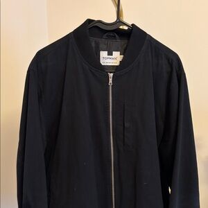 Topman Black Lightweight Bomber Jacket